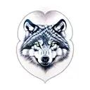 Wolverines daugther and dad wolf, protection tattoo design idea