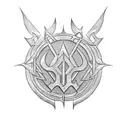 black metal logo tattoo design idea