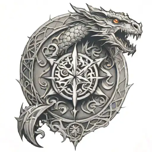 evermore dungeons and dragons  tattoo design idea