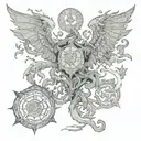 evermore dungeons and dragons  tattoo design idea