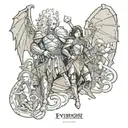 evermore dungeons and dragons  tattoo design idea