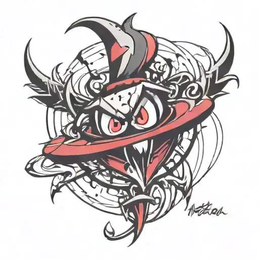 Hazbin hotel made sexy tattoo design idea