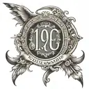 number 19 Roman numerals  tattoo design idea