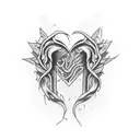 broken heart tattoo design idea