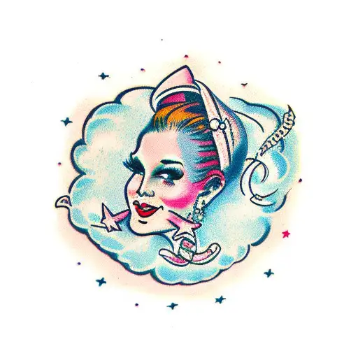 "Be Pretty Don't Overthink" tattoo design idea