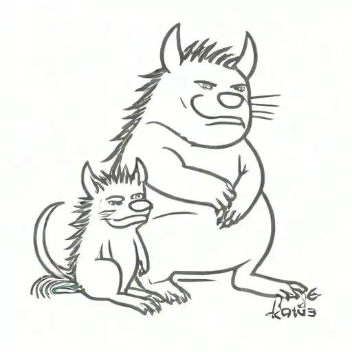 the song "where the wild things are" by luke combs tattoo design idea