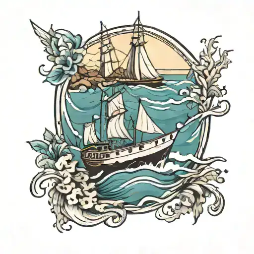 cape blomidon, Nova Scotia + ocean tattoo design idea