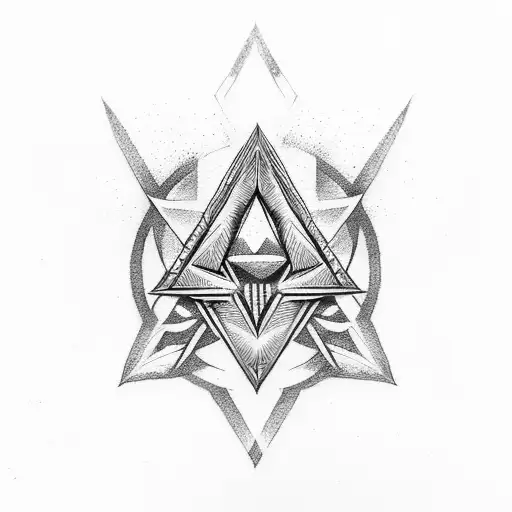 triforce on an arrow tattoo design idea