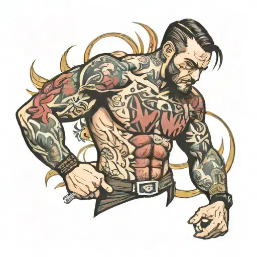 CM Punk tattoo design idea