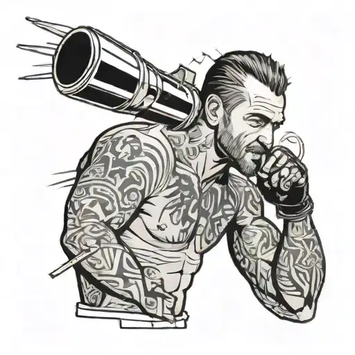 CM Punk Pipe Bomb tattoo design idea