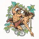 Disney's tarzan swinging on a vine tattoo design idea