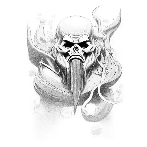 desenho do personagem mitológico Zeus  tattoo design idea