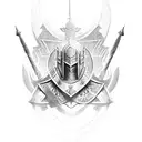 templar knight tattoo design idea