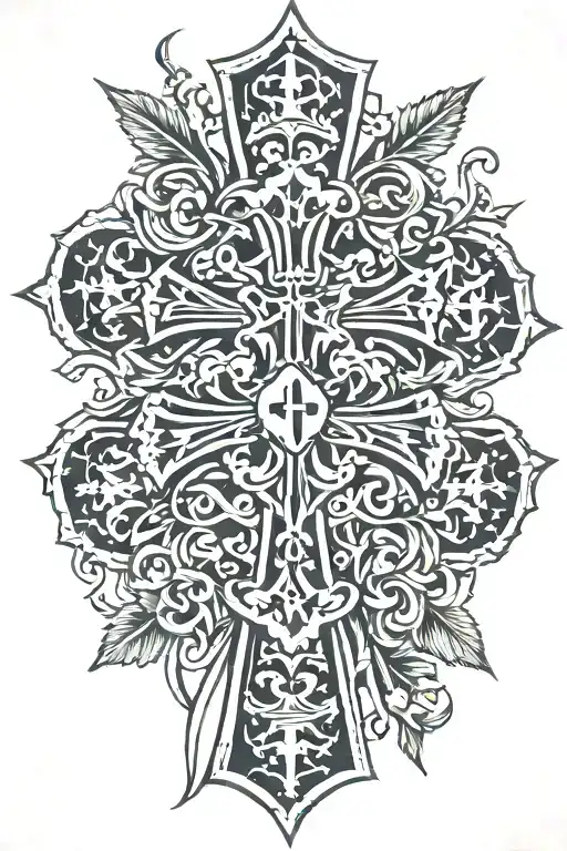 crusaders cross tattoo tattoo design idea