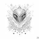 cold heart tattoo design idea