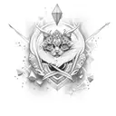 cold heart tattoo design idea
