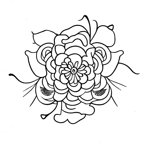 floral design with semi colon incorporated into design tattoo design idea