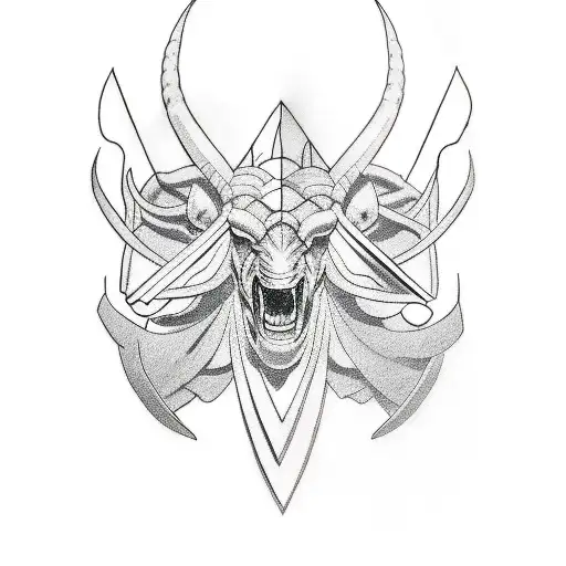 comic book Taurus tattoo design idea