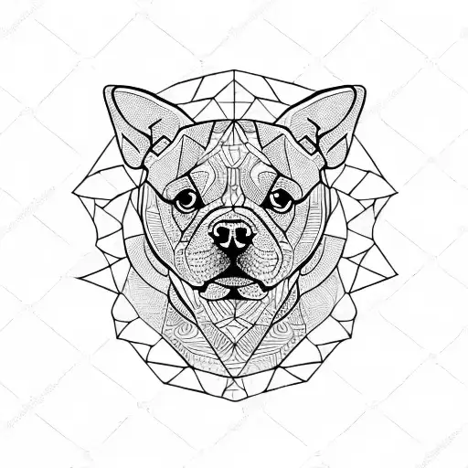 Staffy Dog tattoo design idea