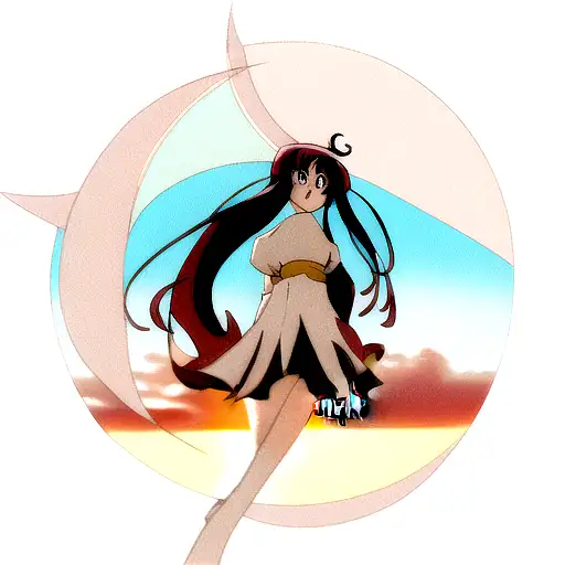 half sun and half moon tattoo design idea