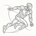 ironman triathlon tattoo design idea