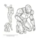 ironman triathlon tattoo design idea