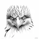 Eagle diving tattoo design idea