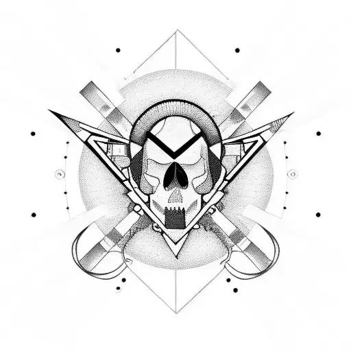 Motorcycle with punk rock lyrics as the background tattoo design idea