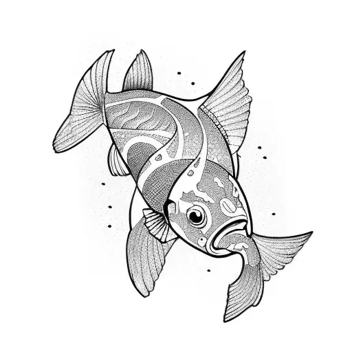 Koi Fish tattoo design idea