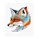 nine tail fox tattoo design idea