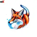 nine tail fox tattoo design idea
