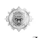 Polynesian Style for Shoulder front tattoo design idea