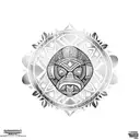 Polynesian Style for Shoulder front tattoo design idea