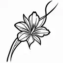 a design with a rose, a thistle, a maple leaf, a clover and a daffodil  tattoo design idea