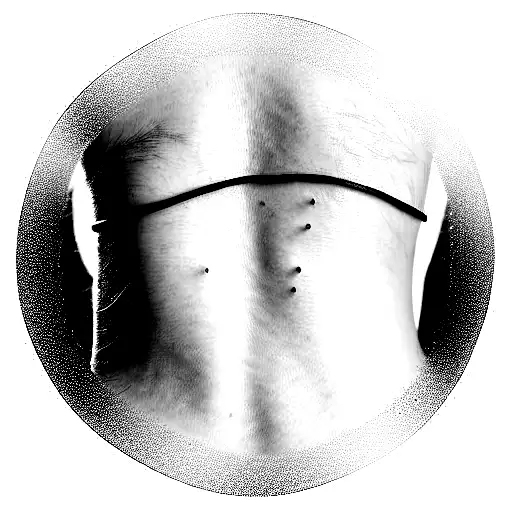 black string lines  tattoo design idea