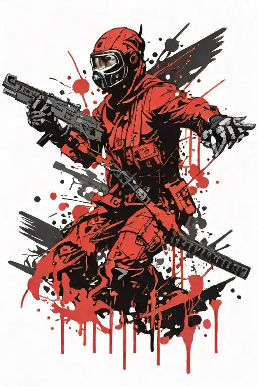Cyber ​​Ninjas tattoo design idea