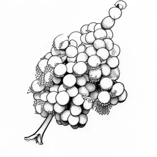 grape hyacinth tattoo design idea