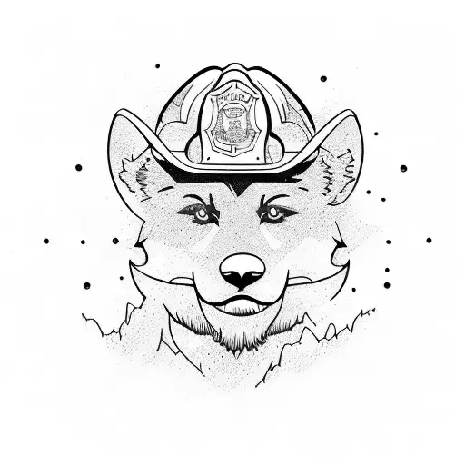 wildland firefighting tattoo design idea