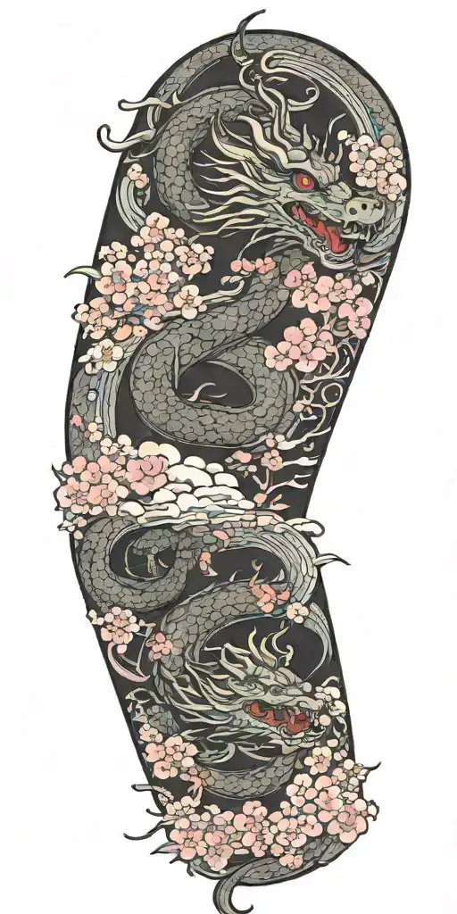 GRS 詳し X 59TATTOO DRAGON IN CLOUD セットアップ 九龍