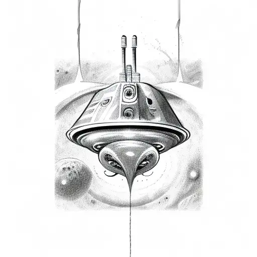 aliens abduction  tattoo design idea