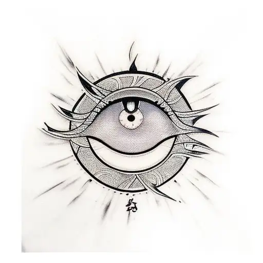 Evil Eye tattoo design idea