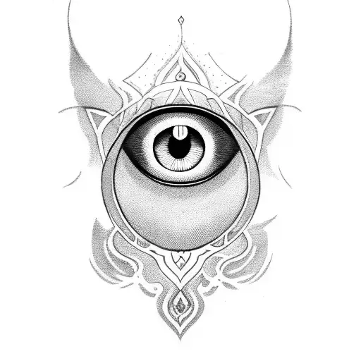 Evil Eye tattoo design idea
