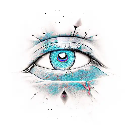 Evil Eye tattoo design idea