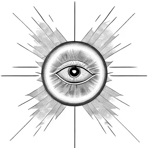 Evil Eye tattoo design idea