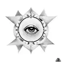 Evil Eye tattoo design idea