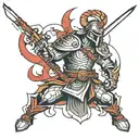 undefeated warrior   tattoo design idea