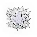 Maple Leaf and kangaroo tattoo design idea