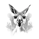 kangaroo tattoo design idea