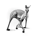 kangaroo tattoo design idea
