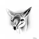 kangaroo tattoo design idea